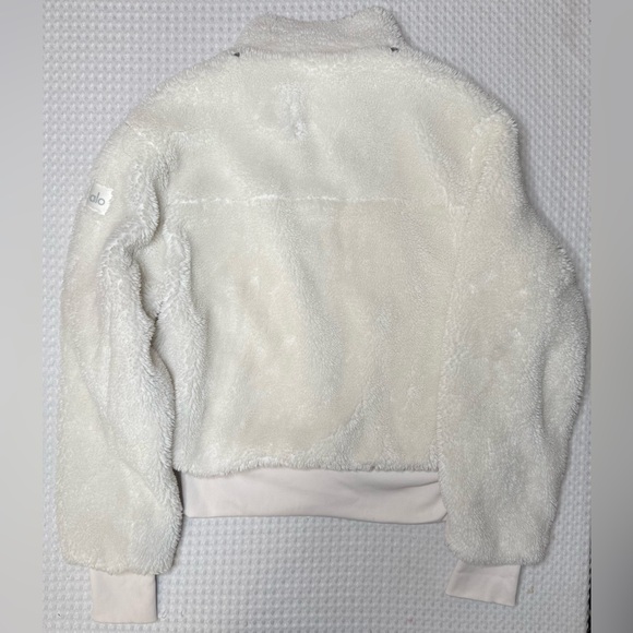 ALO Yoga Foxy Sherpa Jacket Ivory SZ Medium *missing removable hood* - Picture 6 of 9